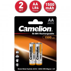 Аккумулятор 1.2В Camelion AA-1500mAh Ni-Mh BL-2, 3510