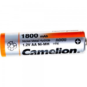 Аккумулятор Camelion 1.2В AA-1800mAh Ni-Mh BL-2, 3001