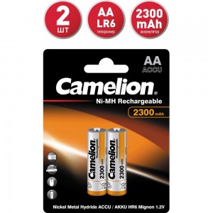 Аккумулятор 1.2В Camelion AA-2300mAh Ni-Mh BL-2, 5221