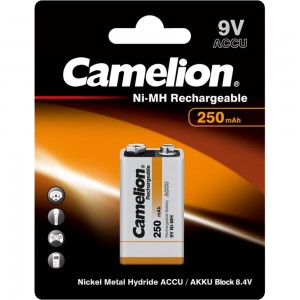 Аккумулятор Camelion 9V-250mAh Ni-Mh BL-1, 5014