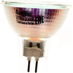 Галогенная лампа с защитным стеклом Camelion JCDR 20W 220V 50mm 6138
