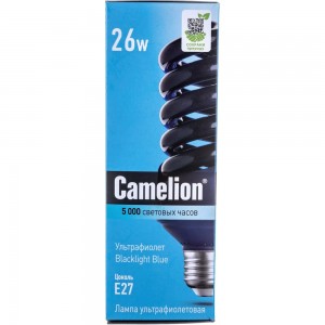 Энергосберегающая лампа Camelion, LH 26-FS/BLB/E27, 26Вт, 220В 11066