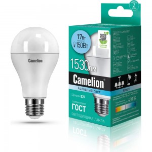 Светодиодная лампа 17Вт 220В Camelion LED17-A65/845/E27 12309