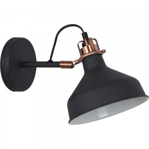 Настенный светильник Camelion WML-425 C62 черный+медь, Amsterdam, 1хE27, 40Вт, 230В, металл 13020