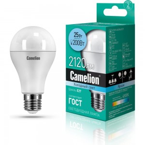 Электрическая светодиодная лампа Camelion LED25-A65/845/E27 25 Вт 220 В 13572