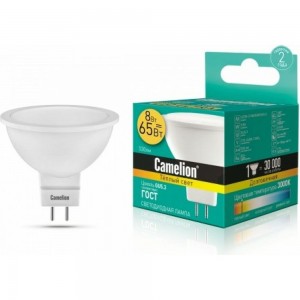 Светодиодная лампа Camelion LED8-S108/830/GU5.3 JCDR 8Вт 220В 12871