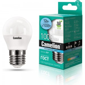 Светодиодная лампа Camelion LED12-G45/845/E27 12Вт 220В 13696
