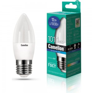 Светодиодная лампа Camelion LED12-C35/865/E27 12Вт 220В 13692