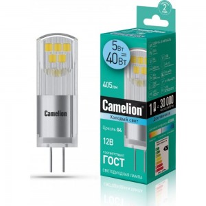Светодиодная лампа Camelion LED5-G4-JC-NF/845/G4 5Вт 12В AC/DC 13750