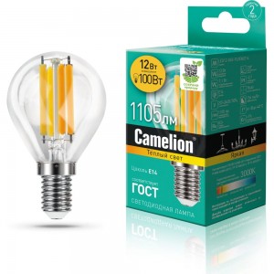 Светодиодная лампа Camelion LED12-G45-FL/830/E14 12Вт 220В 13712