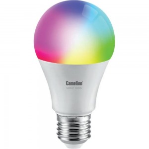 Светодиодная лампа Camelion Smart Home LSH11/A60/RGBСW/Е27/WIFI 11Вт Е27 RGB+DIM+CW 220В 14499