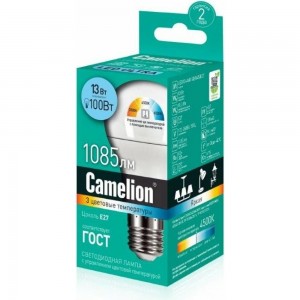 Светодиодная лампа Camelion LED13-A60-SD/E27 с изменением цветовой температуры 13Вт 220В 14747