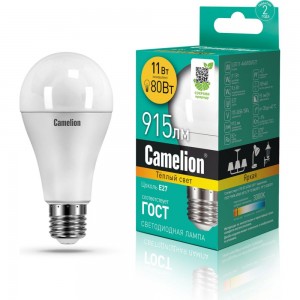 Светодиодная лампа Camelion LEDRB/11-A60/830/E27 (11Вт 220В, LED-M A60 11W 3000K E27) 15067