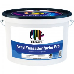 Краска CAPAROL ACRYL FASSADENFARBE BAS 1 фасадная, водоразбавляемая, матовая 10л 948103262