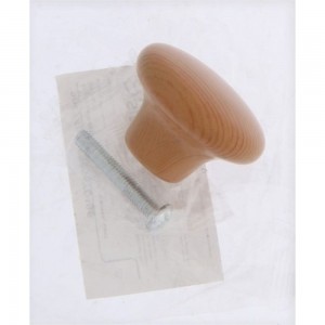Ручка-кнопка CAPPIO диаметр 33 мм, пластик, цвет дерево 9047405