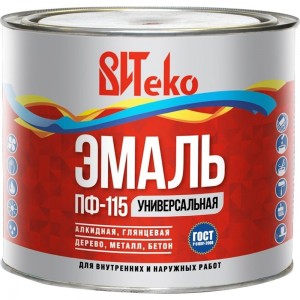 Эмаль Царицынские краски Витеко ПФ-115, бирюзовая, 1.8 кг 16096