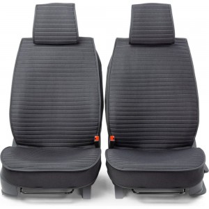 Каркас накидки на переднее сиденье CarPerformance 2 шт., fiberflax/лен CUS-2022 BK/GY