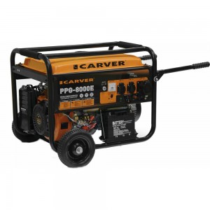 Бензиновый генератор CARVER PPG- 8000Е LT-190F 01.020.00006