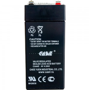 Аккумуляторная батарея CASIL CA445 4 В, 4.5 Ач 10601481