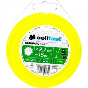 Леска для триммеров (круг 2,7 мм, 15 м) Cellfast 35-006