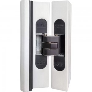 Дверная скрытая петля Cemom Moatti универсальная, 3D, 120x27 мм, 60 кг, черный CEM0027.06/MP