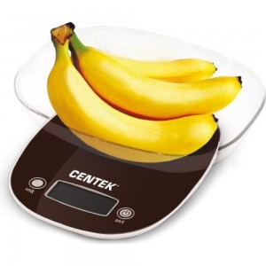 Кухонные весы Centek шоколад электр., max 7кг, шаг 1г, большая съемная чаша, дисплей CT-2456