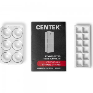 Холодильник Centek multi No-Frost 360 л (84 л/276 л) 595x635x2010 мм (ДхШхВ), А++, GMCC CT-1733 INOX