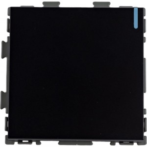 Одноклавишный выключатель CGSS черный Практика PL-W101-BCM