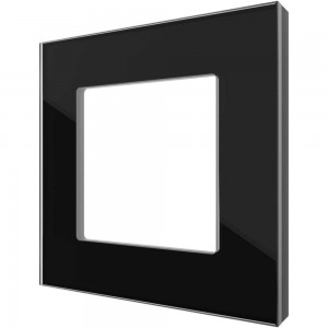 Однопостовая рамка CGSS стеклянная, черная Эстетика GL-P101-BCG