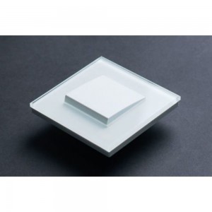 Однопостовая рамка CGSS стеклянная, белая Эстетика GL-P101-WCG