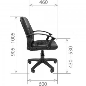 Компьютерное кресло CHAIRMAN Стандарт СТ-51 экокожа черный 00-07033360