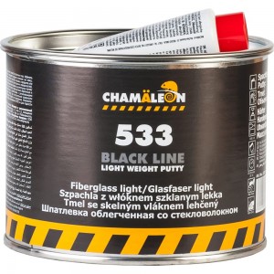 Легкая шпатлевка со стекловолокном CHAMAELEON Black Line вкл.отвердитель 500мл 15334
