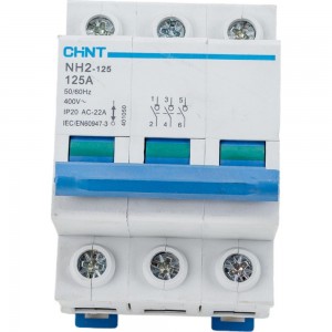Выключатель нагрузки CHINT, NH2-125 3P 125A 401050