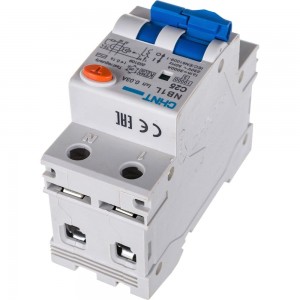 Дифференциальный автоматический выключатель CHINT, NB1L, 1P+N, C25, 30mA, тип AC, 10kA, 36mm 203109
