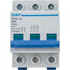 Выключатель нагрузки CHINT, NH2-125 3P 32A 401054
