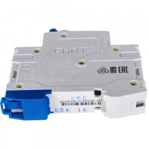 Автоматический выключатель CHINT NB1-63, 1P, 16A, 6кА, характеристика C 179616