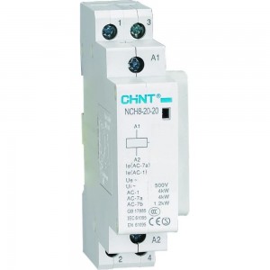 Модульный контактор CHINT NCH8-20/11 20A 1НЗ+1НО AC 220/230В 50Гц 256052