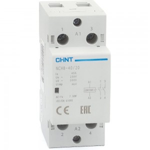Модульный контактор CHINT NCH8-40/20 40A 2НО AC 220/230В 50Гц 256081