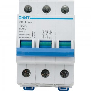Выключатель нагрузки CHINT, NH4 3P 100A 398042