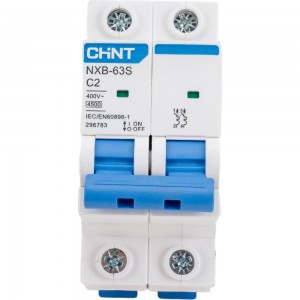 Автоматический выключатель CHINT NXB-63S 2P 2А 4.5kA характеристика C R 296783