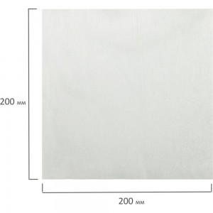 Одноразовая нестерильная салфетка ЧИСТОВЬЕ, 20x20 см, спанлейс, 40 г/кв.м, белая, 100 шт 00-144 630229