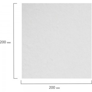 Одноразовые нестерильные салфетки в рулоне ЧИСТОВЬЕ 200 шт, 20x20 см, спанлейс, 40 г/кв.м, белые 630227