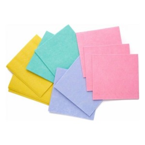 Салфетки для уборки CISNE 12 шт., разноцветные, 36x40 см 310230