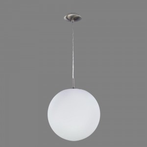 Подвесной светильник Citilux Шар, 25см, белый+матовый хром CL941251