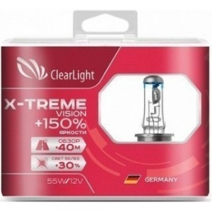Комплект ламп Clearlight H11, 12 В, 55 Вт, X-treme Vision +150% Light, 2 шт. MLH11XTV150