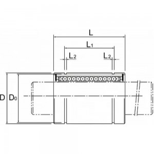 Линейный подшипник CNIC LM 30 UU 30x45x64 мм, закрытый тип 47635