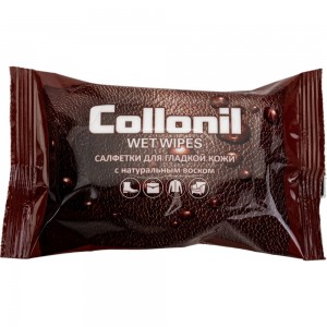Влажные салфетки Collonil для ухода за гладкой кожей с натуральным воском WWS15
