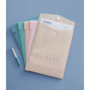 Папка-конверт COMIX на липучке вертикальная A4 Morandi розовый 10 шт в упаковке A1771 PU