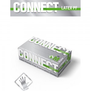 Латексные перчатки CONNECT 100 шт., размер L CТ0000004670