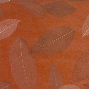 Натуральные обои Cosca Листья Прима Рохо, 5.5x0.91 м СПБ003106